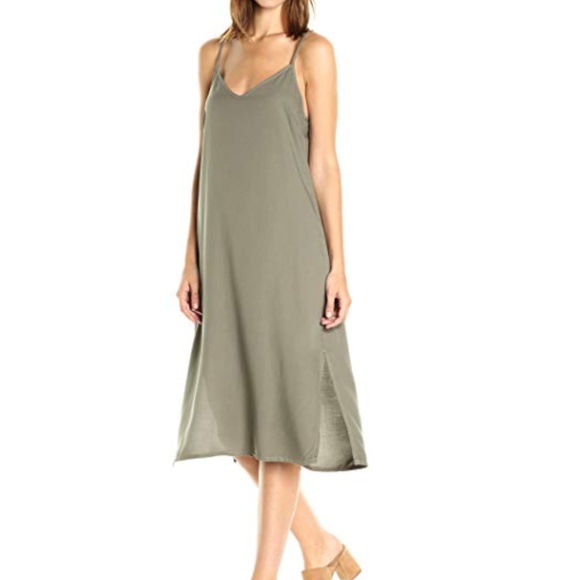Splendid Dresses & Skirts - SPLENDID MILITARY OLIVE GREEN MIDI DRESS NWT
